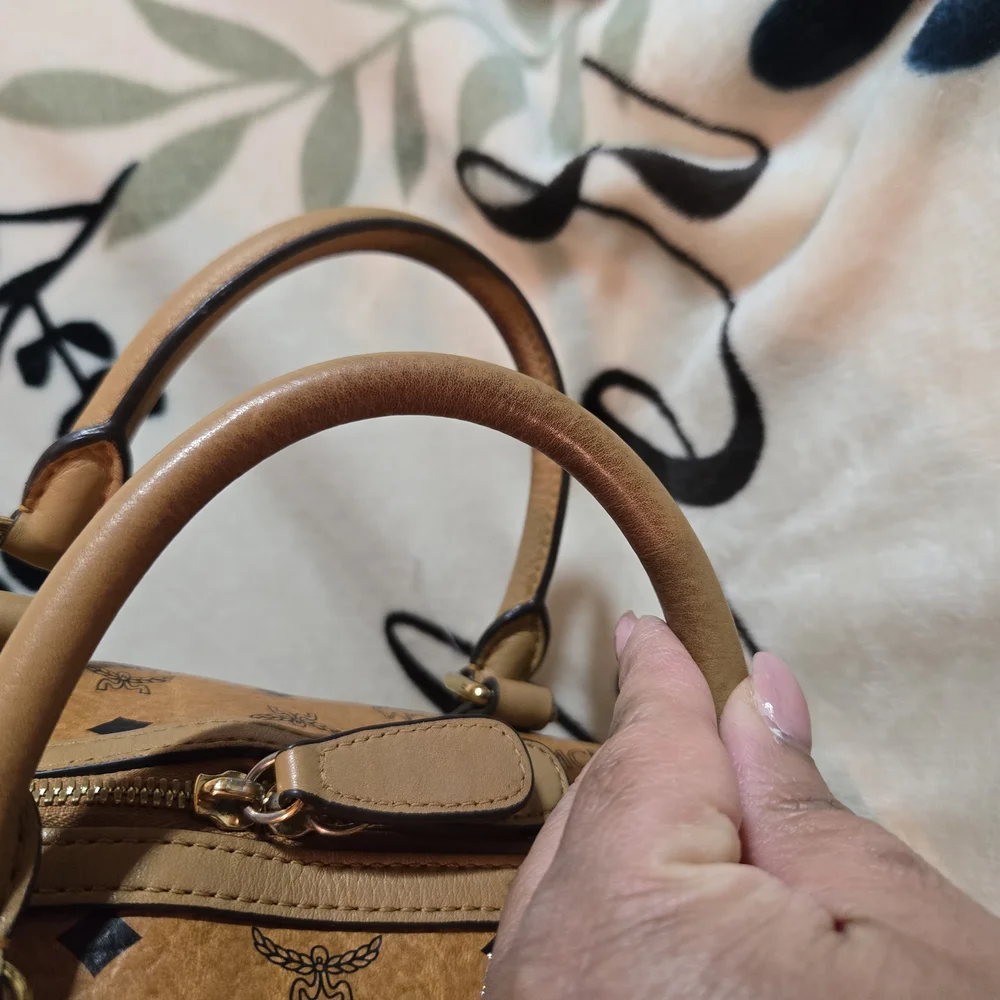 MCM Tan Monogram Handbag - Picture 8 of 16